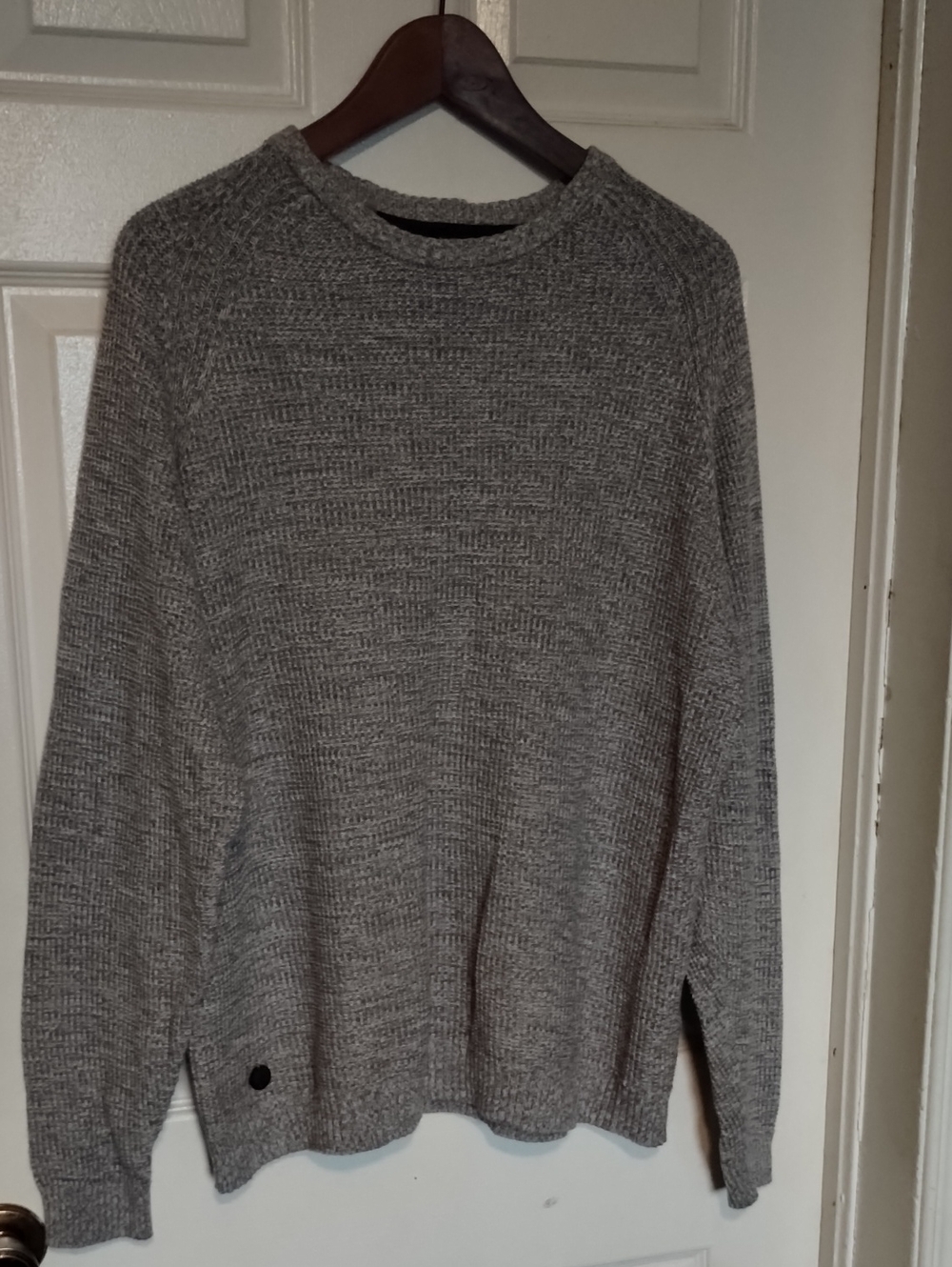 Point Zero Black Label Men's Crewneck Knit Sweater in Heather Gray.Size XL